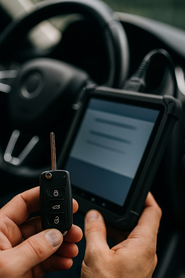 Autoschlüssel wird neu codiert