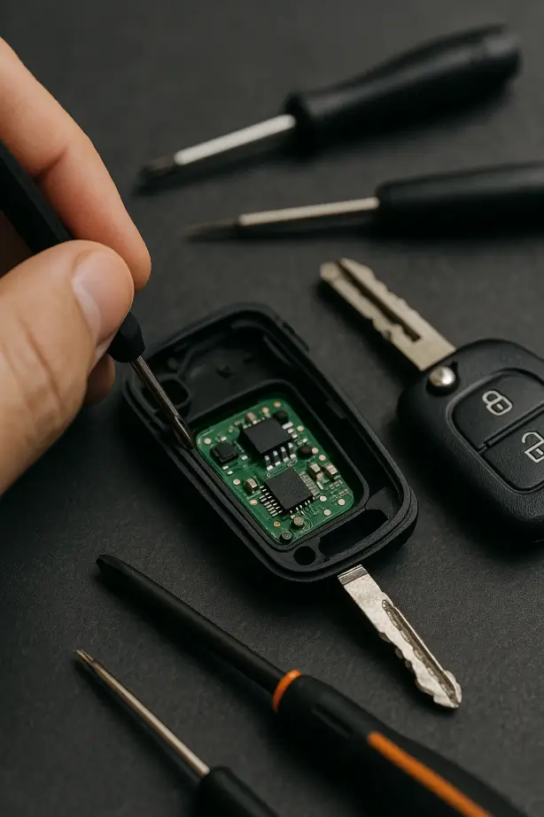 Autoschlüssel wird repariert und Gehäuse getauscht