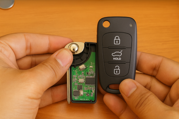 Transponder wurde programmiert und wird wieder eingebaut.